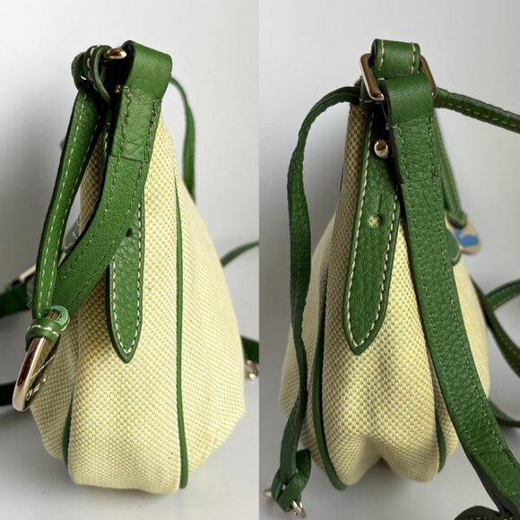 Dooney & Bourke Mini Margot Bag Crossbody Emerald Checkered Canvas with … - Picture 5 of 11